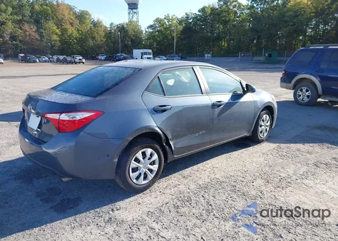 2016 Toyota Corolla L z USA, uszkodzony, nr VIN 2T1BURHE9GC689134